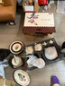 摩登主婦原創(chuàng  )中式郁金香碗碟套裝家用碗筷套裝高顏值碗盤(pán)餐具禮盒 【禮盒裝】盛宴6人餐具套裝 32頭 曬單實(shí)拍圖
