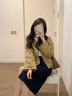 貝仙祺美拉德工裝夾克短外套卡其色薄款外套早初春2025年新款女春季 圖片色(小香風(fēng)/oversize/冷淡系/ L 55/60kg/L 曬單實(shí)拍圖