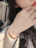 紀(jì)詩哲品牌白玉髓平安扣手鏈女高級轉(zhuǎn)運(yùn)碎銀首飾品生日情人節(jié)禮物送女友 白玉髓平安扣手鏈 曬單實(shí)拍圖