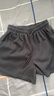 浪莎冰絲短褲女夏季外穿高腰寬松顯瘦百搭休閑a字三分運動(dòng)闊腿熱褲子  深灰 M 建議80-100斤 曬單實(shí)拍圖