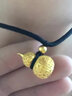 QMXD仿越南沙金葫蘆項鏈女款鏤空福字吊墜女生鎖骨鏈萬圣禮物送女友 項鏈 曬單實拍圖