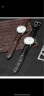真皮表带 男女士通用 小牛皮手表带表链配件 适用于天梭力洛克浪琴天王卡西欧罗西尼飞亚达阿玛尼依波表带 深棕同色线丨银色针扣 20mm 实拍图