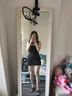 蜜樂奇吊帶連衣裙子女春秋季2025年新款修身黑色背心裙辣妹收腰包臀短裙 【小黑裙】 S 40/45kg 曬單實拍圖