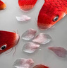 伯莎丹頓 蘇繡客廳畫(huà)魚(yú)戲花錦鯉掛畫(huà)純手工刺繡精品玄關(guān)裝飾新中式過(guò)道壁畫(huà)高檔喬遷禮品 鏡框尺寸：65*125cm 曬單實(shí)拍圖