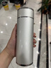 KENVLES英國品牌高檔銀杯子純銀保溫杯999足銀內膽銀水杯茶水分離泡茶杯 【999足銀】銀白色380ml高檔禮盒 曬單實(shí)拍圖