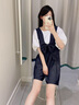 衣典零一（LEDIALYI）背帶褲套裝女2024夏季新款韓版寬松減齡T恤上衣休閑短褲子兩件套 圖片色 S（建議108斤內(nèi)） 曬單實拍圖