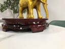 善揚(yáng)仿紅木木質(zhì)底座佛像圓木底座圓形花盆擺件托架托盤圓底盤 圓底座 直徑10cm 曬單實(shí)拍圖
