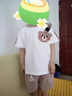 G.duck0-3歲男童裝嬰兒幼童夏季短袖短褲男寶寶兒童套裝純棉2歲男孩衣服 卡扣熊套裝男寶寶 120 (建議5歲內的寶寶拍) 曬單實(shí)拍圖