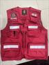 聚衫客應急管理反光馬甲戶(hù)外安全背心多口袋消防通信救援馬夾定制印logo 紅色 默認空白 L 曬單實(shí)拍圖