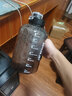 BOTTLED JOY噸噸桶學生水杯大容量健身杯男女運動水壺戶外便攜杯子網(wǎng)紅大肚杯 黑色王一博款*Tritan 1.5L 曬單實拍圖