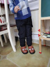 迪士尼兒童羽絨褲中小男童女童冬季加厚保暖外穿防水寒寶寶高腰嬰兒棉褲 黑色 90 （建議70-80厘米身高） 曬單實(shí)拍圖