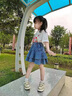 迪士尼童裝女童短裙軟牛仔兒童2025夏季新款小女孩蛋糕裙復(fù)古洋氣半身裙 熱售牛仔裙 110 身高100-110cm年齡4-5歲 曬單實(shí)拍圖