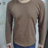真維斯長(cháng)袖t恤男春秋款日系復古男生打底衫男士大地色220g重磅內搭 曬單實(shí)拍圖