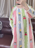 婷美【防螨抗菌純棉】睡裙女帶胸墊中長(cháng)款連衣裙家居服女士睡衣 L 曬單實(shí)拍圖