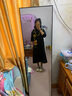 兩三事針織連衣裙女秋冬季復古無(wú)袖中長(cháng)款裙子背心裙梵高兀自生長(cháng) 黑色 S 曬單實(shí)拍圖