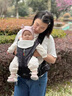 紐貝樂腰凳嬰兒背帶前抱式寶寶抱娃神器前后兩用X型夏季透氣小孩坐凳 星夜黑：一鍵調(diào)松緊，6點式分壓 曬單實拍圖
