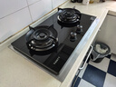 妍太太24mm超薄設計燃氣灶臺式嵌入式天燃氣灶液化氣煤氣灶雙灶多段火力煤氣灶猛火燃氣灶1級能效節能灶 24mm超薄鋼化玻璃面板灶（B11款) 超薄 天然氣 曬單實(shí)拍圖