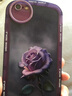 屹川 適用蘋果6plus/6splus手機殼 iPhone6/6s鏡頭全包硅膠防摔新款玫瑰軟殼女款 【透紫】霧霾玫瑰-贈保護膜 蘋果6plus/6splus 曬單實拍圖