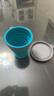 M Square可折疊碗硅膠折疊杯旅行漱口杯水杯泡面碗食品級(jí)硅膠露營(yíng)野餐餐具 湖水藍(lán)大碗 曬單實(shí)拍圖