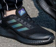 阿迪達(dá)斯（adidas）男鞋  夏季新款透氣網(wǎng)面跑步鞋緩震回彈黑武士運(yùn)動(dòng)休閑鞋 緩震系列/網(wǎng)面透氣 黑色 41 （內(nèi)長(zhǎng)255mm） 曬單實(shí)拍圖