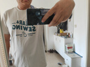 羅蒙（ROMON）美式新款潮牌純棉短袖男士t恤男寬松大碼重磅男士半袖ins休閑體恤 杏色 3XL 碼 推薦體重180-200斤 曬單實拍圖