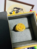 明牌珠寶生日禮物 足金古法黃金四合福祿如意葫蘆戒指AFM0319工費1100 足金戒指 約9.81克 曬單實(shí)拍圖