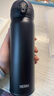 膳魔師（THERMOS）保溫杯純色不銹鋼輕量潮流漸變車(chē)載旅行女生禮物 JNL 黑色【304不銹鋼】500ml 曬單實(shí)拍圖