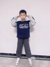 迪士尼兒童衛(wèi)衣男童春秋款2025新款秋季男孩中大童帥氣打底上衣秋冬衣服 藏青色 130cm 曬單實拍圖