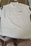 古先森短袖t恤男寬松純棉翻領(lǐng)polo男士夏季半袖男生有領(lǐng)大碼休閑打底衫 白色 3XL 【180-200斤】 曬單實(shí)拍圖
