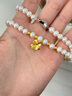 中國(guó)黃金CHINA GOLD珍珠項(xiàng)鏈女足金四葉草吊墜七夕情人節(jié)禮物送女友老婆生日實(shí)用 京速達(dá)-足金小四葉草珍珠項(xiàng)鏈 曬單實(shí)拍圖