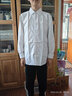 鼎瑪仕（DINGMASHI）男童白襯衫棉小學(xué)生校服兒童白色襯衣長(cháng)袖中大童演出表演服套裝 長(cháng)袖襯衫 165碼 身高160-165cm 重100-105 曬單實(shí)拍圖