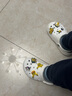CROCS卡駱馳秋冬新品貝雅暖棉鞋小洞洞鞋男女童洞洞鞋/207500/207501 白/淺灰-11H 30 (180mm) 曬單實(shí)拍圖