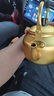 玉鳥(niǎo)韓式鋁壺鋁燒水壺溫酒壺加湯壺家用大容量電陶爐燃氣開(kāi)水壺鋁茶壺 （迷你款）黃鋁茶壺750ml 曬單實(shí)拍圖