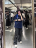 乖甜星美式復(fù)古深灰色闊腿工裝牛仔褲女春裝新款設(shè)計(jì)感寬松顯瘦直筒牛仔 灰色 L 曬單實(shí)拍圖