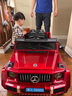 GELSA兒童電動(dòng)汽車(chē)玩具奔馳大g可駕駛四輪坐大人男女小孩禮物送禮品 4驅黑避震+搖擺+塑料輪+皮座 曬單實(shí)拍圖