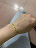 周六福18K黃金手鏈蝴蝶彩金手鏈七夕情人節(jié)生日禮物女C0713577 16+3cm 曬單實(shí)拍圖
