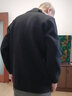 袋鼠厚款羊毛衫男士立領(lǐng)拉鏈毛衣厚款純色針織毛線衫冬季加厚毛衣大碼 黑色 XL/175 曬單實拍圖