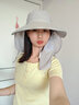 格雅樂(lè )防曬帽女帽子秋冬騎車(chē)大檐帽戶(hù)外扒苞米采茶太陽(yáng)帽遮臉帽遮陽(yáng)口罩 灰色 曬單實(shí)拍圖