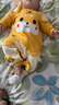 G.duck2件 0-24月嬰兒衣服春秋夏季滿(mǎn)月寶寶連體衣男女可愛(ài)哈衣爬服春裝 長(cháng)袖(小萌虎+可愛(ài)小恐龍) 73cm 曬單實(shí)拍圖