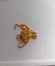 周大福 大版經(jīng)典百搭麻繩鏈足金黃金素鏈項(xiàng)鏈女(工費(fèi):460計(jì)價(jià))EOF1128 45cm 足金 約8.95g 曬單實(shí)拍圖