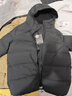 李寧羽絨服男子2024冬季新款韋德系列85%鵝絨保暖連帽外套AYMU001 黑色 L 曬單實(shí)拍圖