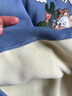 真維斯（Jeanswest）兒童套裝秋冬新款中大童加絨保暖長褲男女童圓領衛(wèi)衣加厚兩件套潮 【加絨套裝】藍黑色（動物航員） 140 曬單實拍圖