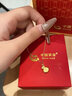 中國黃金（CHINA GOLD）黃金吊墜女款足金金錢福袋時(shí)尚項(xiàng)鏈情人節(jié)實(shí)用生日禮物送老婆愛人 足金金錢袋吊墜【贈(zèng)S925銀鏈】 約0.4g 曬單實(shí)拍圖