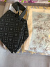 白領(lǐng)（WHITE COLLAR）灰黃幾何 西服領(lǐng)雙排扣七分袖風(fēng)衣式連衣裙HUIHUJ19-301 灰黃幾何;170/XL 曬單實(shí)拍圖