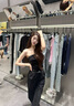 ANN ANDELMAN官方直營(yíng)2025新品純色直筒長(zhǎng)褲設(shè)計(jì)感松緊腰休閑褲女 黑色 M 曬單實(shí)拍圖