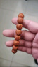 穆百年核桃手串 猴頭雕刻蛤蟆頭男女款文玩手鏈 約13*13mm  曬單實拍圖