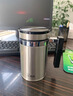 希諾加厚耐熱玻璃茶杯帶蓋茶飲杯蓋杯帶把杯子辦公家用喝水杯泡茶杯 480ml-7621本色-帶防偽 曬單實拍圖