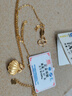 中國黃金（CHINA GOLD）黃金項鏈女足金貝殼套鏈在逃公主一輩子送女友老婆情人母親節(jié)禮物 貝殼公主套鏈（約4.9g） 曬單實拍圖