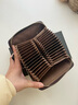 班亞奴2025新款卡包女士多卡位超薄防磁大容量駕駛證男小巧卡片包名片夾 咖啡色-30卡位 曬單實(shí)拍圖