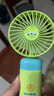 DISNEY【全網(wǎng)低價(jià)】“風(fēng)寶”兒童手持風(fēng)扇桌面辦公室宿舍床上戶(hù)外露營(yíng)便攜迷你五檔無(wú)線(xiàn)充電小風(fēng)扇長(cháng)續航 綠色三眼仔【智能顯數/五檔調節】 1200mAh 曬單實(shí)拍圖